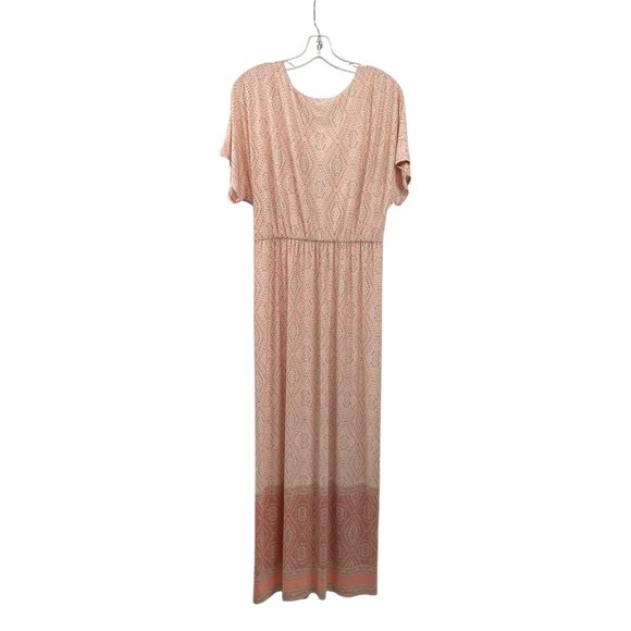 Ruby Rd. Womens Maxi Dress Short Sleeve Embellished Multicolor Size Medium - Picture 7 of 8